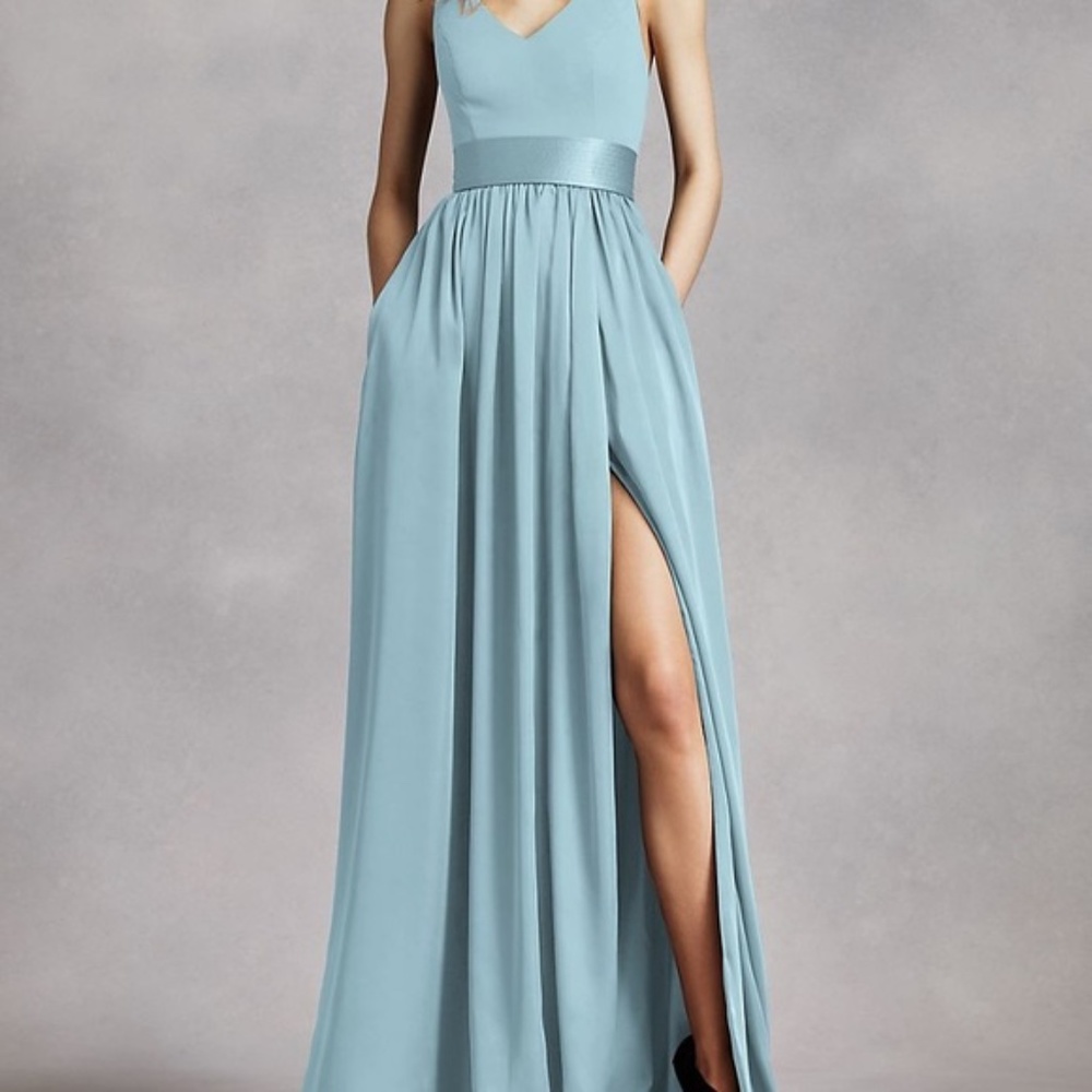 White Vera Wang bridesmaid dress